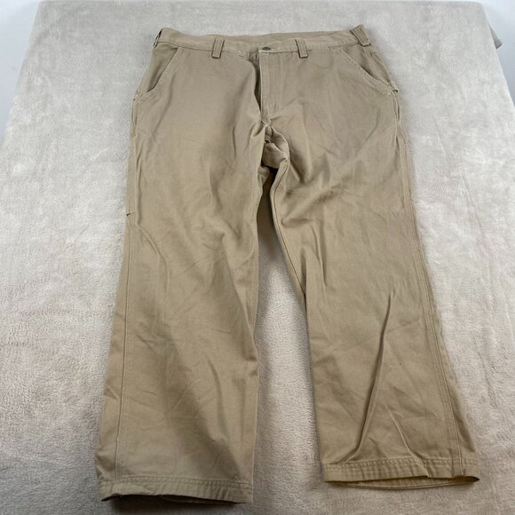 Duluth Men's Khaki Carpenter Pants 40x28 100% Cotton Preppy - Picture 8 of 8
